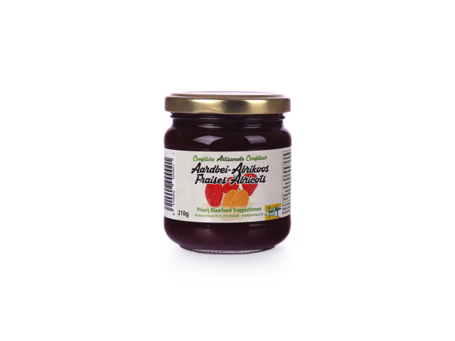 Aardbeien en abrikozen jam 210 gram