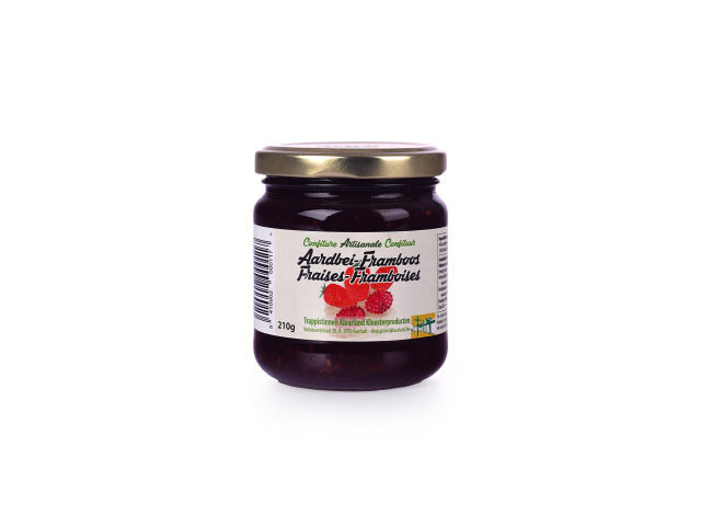 Aardbeien en frambozen jam 210 gram