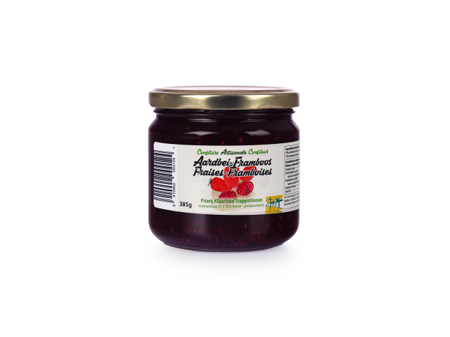 Aardbeien en frambozen jam 385 gram