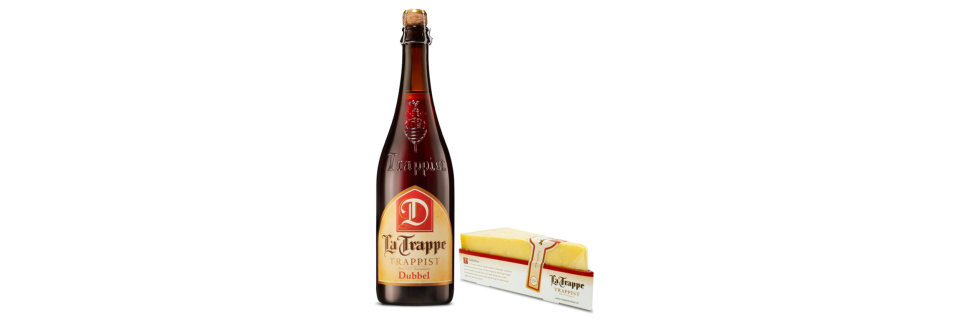 La Trappe Dubbel 75cl en Dubbel koemelkkaas